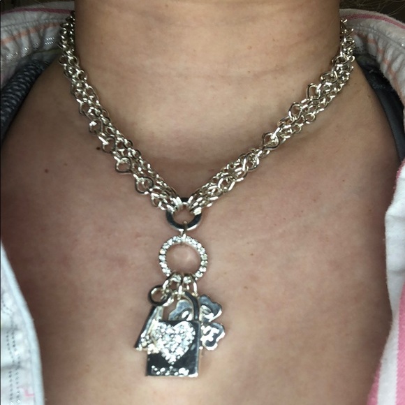 Bebe necklace in silver with key lock flower - Picture 8 of 8